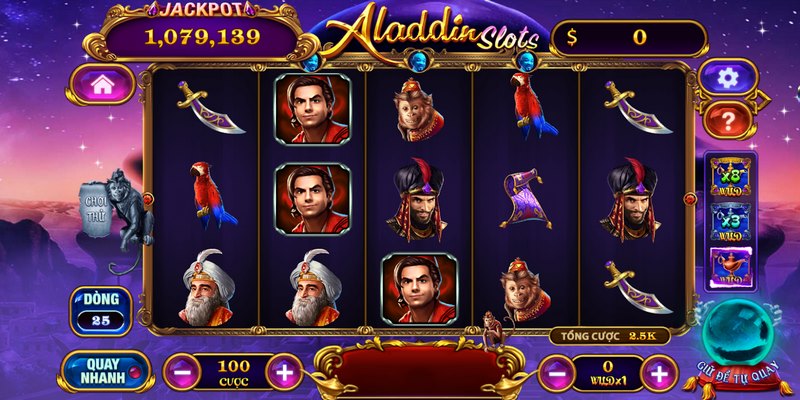 Game Aladdin Slots nổ hũ trực tuyến 