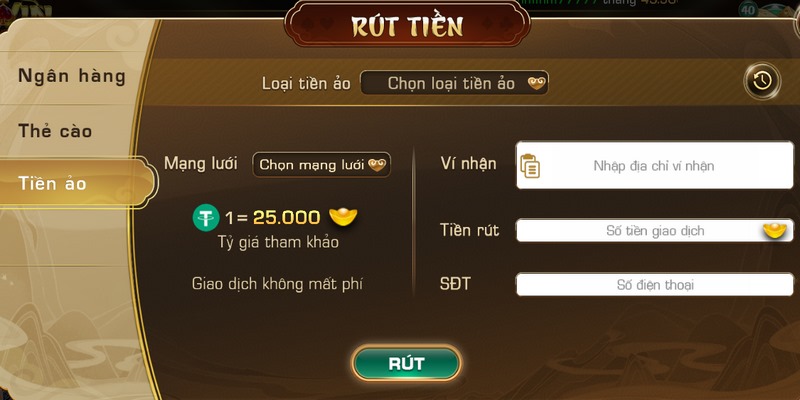 lưu ý rút tiền Iwin Club