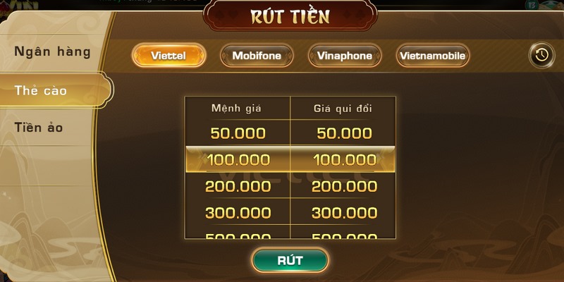 điều kiện rút tiền Iwin