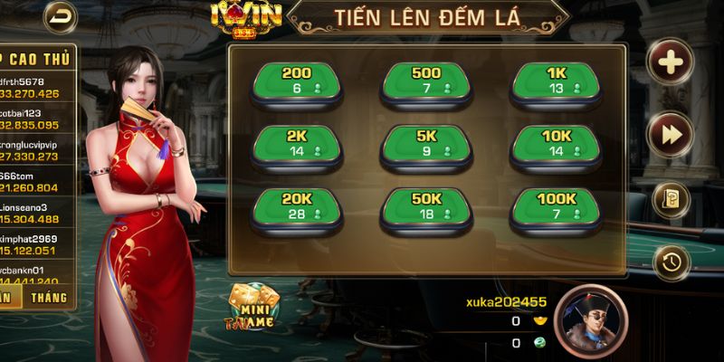 Các mẹo chơi Tiến Lên Đếm Lá iWin