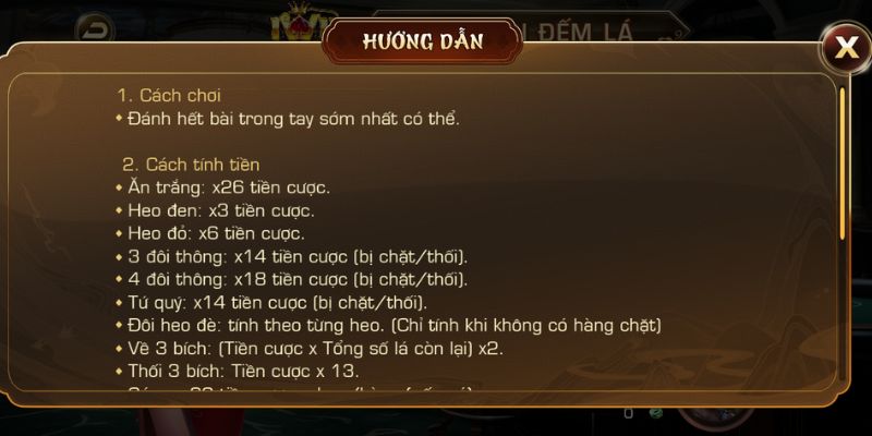 Luật chơi Tiến Lên Đếm Lá Iwin Club